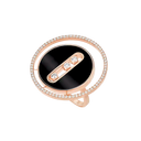 Bague Lucky Move onyx, grand modèle