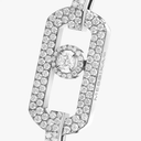 So Move two-finger pavé ring