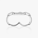 So Move two-finger pavé ring