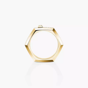 Moderniste pavé ring, small model