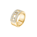 Bague Move Noa pavée, grand modèle