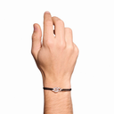 Bracelet Sur Cordon Menottes Dinh Van Moyen Modèle