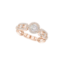 Bague solitaire Move Link, petit modèle
