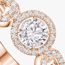 Bague solitaire Move Link, petit modèle