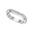 Bague 2 doigts pavée Moderniste