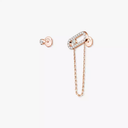 Boucles d'oreilles chaîne et puce Move Uno