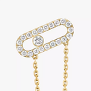 Boucles d'oreilles chaîne et puce Move Uno