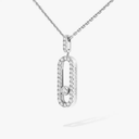 Collier pendentif Move Uno pavé, grand modèle