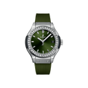 Classic Fusion Titanium Green Diamonds