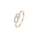Move Uno half pavé ring