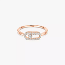 Move Uno half pavé ring