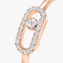 Move Uno half pavé ring