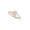 Bague solitaire Joy taille cœur, petit modèle