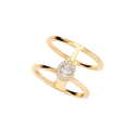 Bague 2 rangs Glam'Azone
