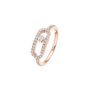 Bague Move Uno pavée, grand modèle