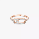 Bague Move Uno pavée, grand modèle