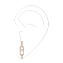 Mono boucle d'oreille pavée Move Uno
