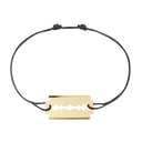Bracelet Sur Cordon Lame De Rasoir Pm