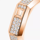Bague Moderniste pavée, moyen modèle