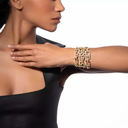 So Move half pavé cuff bracelet