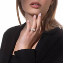 Moderniste brushed ring, medium model