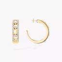 Move pavé hoop earrings