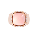Bague Pain de Sucre quartz rose