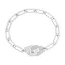 Bracelet Sur Chaîne Menottes Dinh Van Grand Modèle - 19 cm