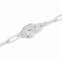 Bracelet Sur Chaîne Menottes Dinh Van Grand Modèle - 19 cm