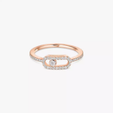 Bague Move Uno pavée, petit modèle