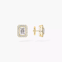 Joy emerald-cut diamond earrings, small
