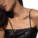 Collier choker pampille pavé Move Uno