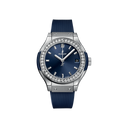 Classic Fusion Titanium Blue Diamonds