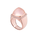 Bague Pain de Sucre quartz rose
