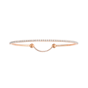 Skinny 0,80ct Bracelet Diamant Or Rose