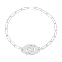 Bracelet Sur Chaîne Menottes Dinh Van Moyen Modèle - 21cm