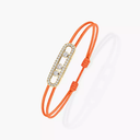 Bracelet cordon Messika Care(s) orange pavé