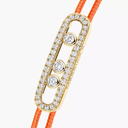Bracelet cordon orange pavé Messika Care(s)