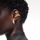 Mono boucle d'oreille Moderniste pavée, moyen modèle
