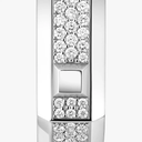 Mono boucle d'oreille Moderniste pavée, moyen modèle