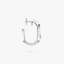 Moderniste single pavé earring, medium model