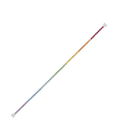 Bracelet ligne pierres de couleurs or blanc 750/1000e