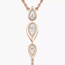 Fiery tie necklace