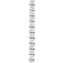 Bracelet ligne diamants et or blanc 750/1000e
