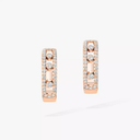 Boucles d'oreilles créoles Move Classique pavées