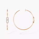 Boucles d'oreilles créoles Move Uno, grand modèle