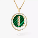 Collier Lucky Move malachite, moyen modèle