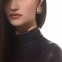 Move Iconica earrings Pink Gold Diamond Earrings