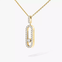 Move Uno pavé pendant necklace, large model