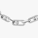 Move Link pavé necklace